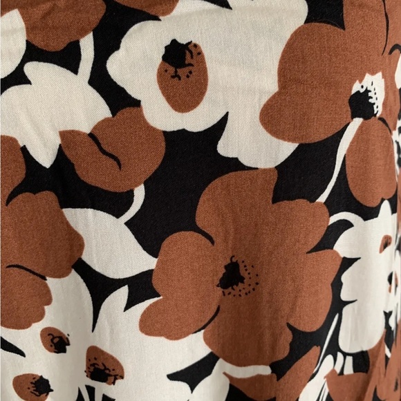 Easel Coffee Print Loose Fitting Dress (L) - Picture 6 of 16